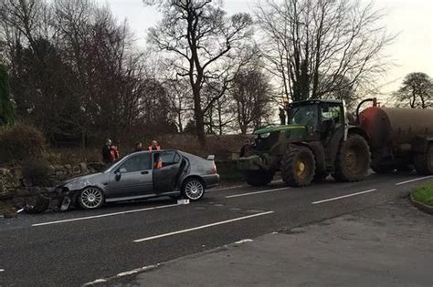 tractor crash in wales